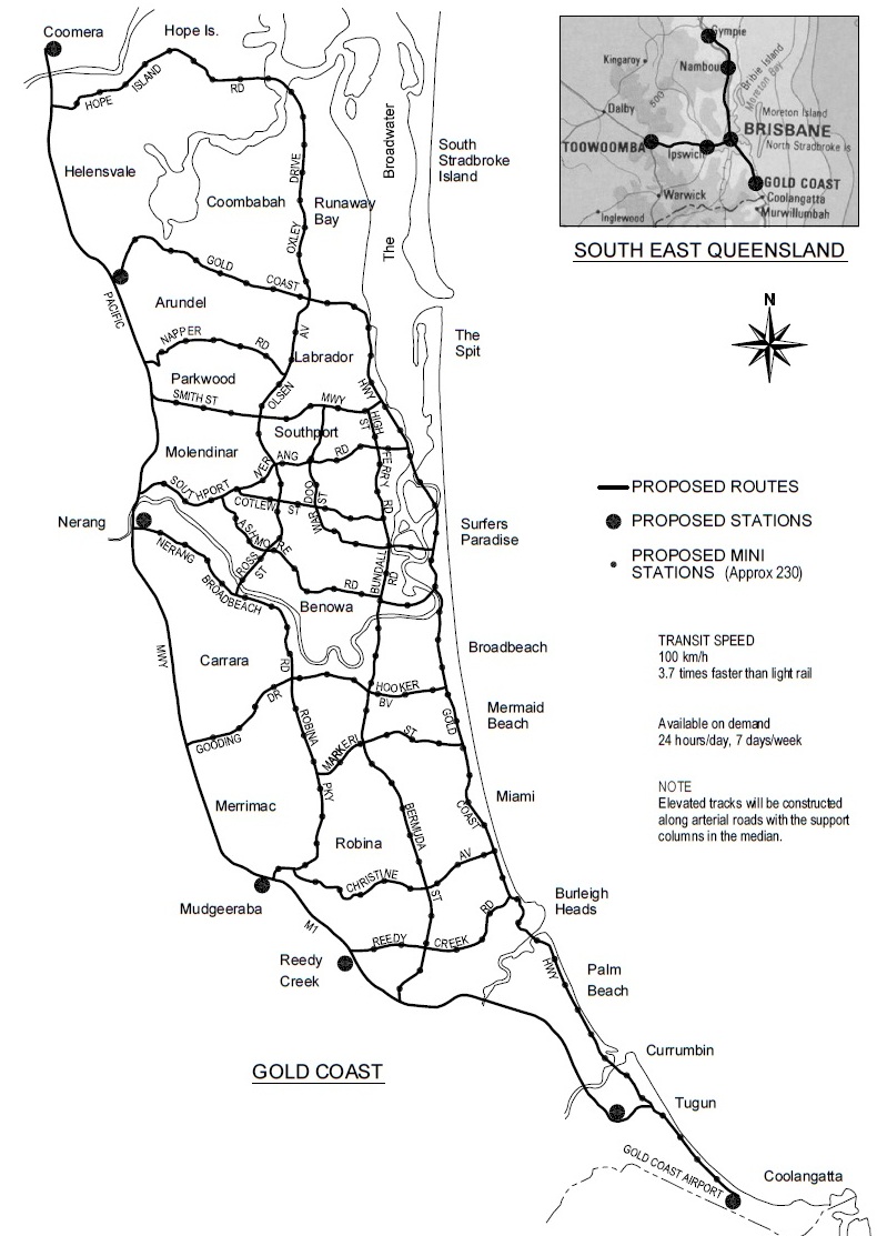 GOLD COAST & SE QUEENSLAND MAP GOLD COAST & SE QUEENSLAND MAP