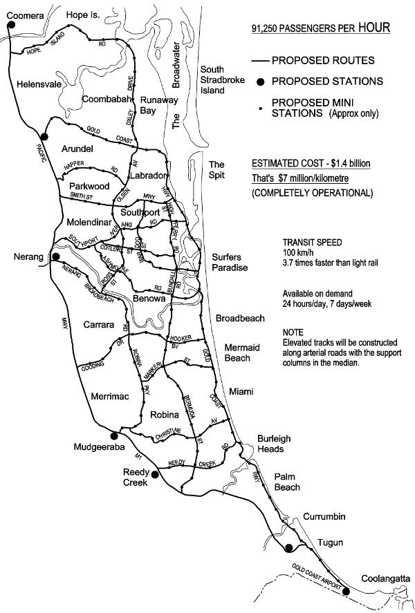 MonoCab VRT Gold Coast Track Proposal
